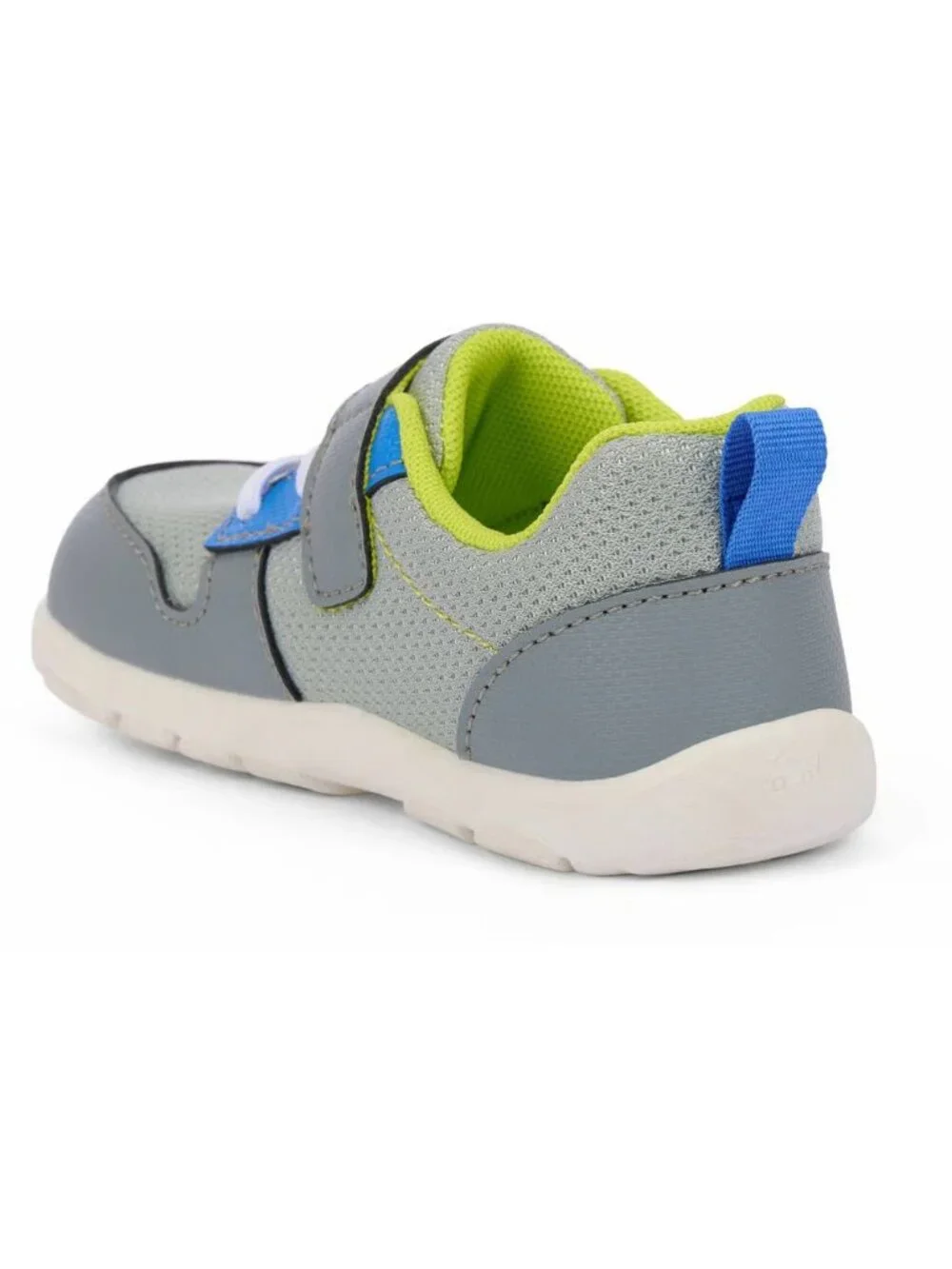 See Kai Run Basics Gray and Lime Toddler Tenny Sneakers Size 4